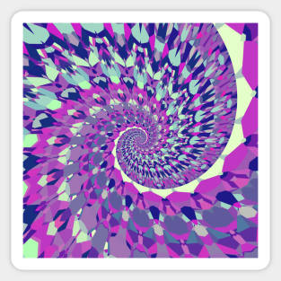 Trippy Mandala Spiral Sticker